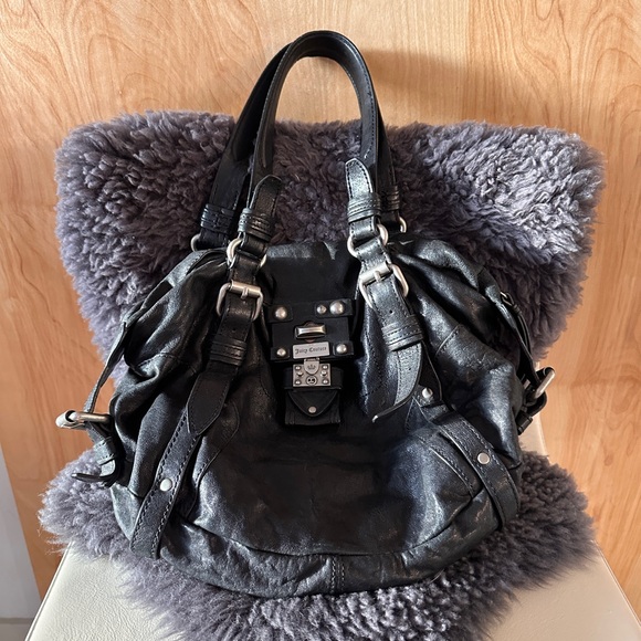 Juicy Couture Black Leather Bag - Picture 4 of 6
